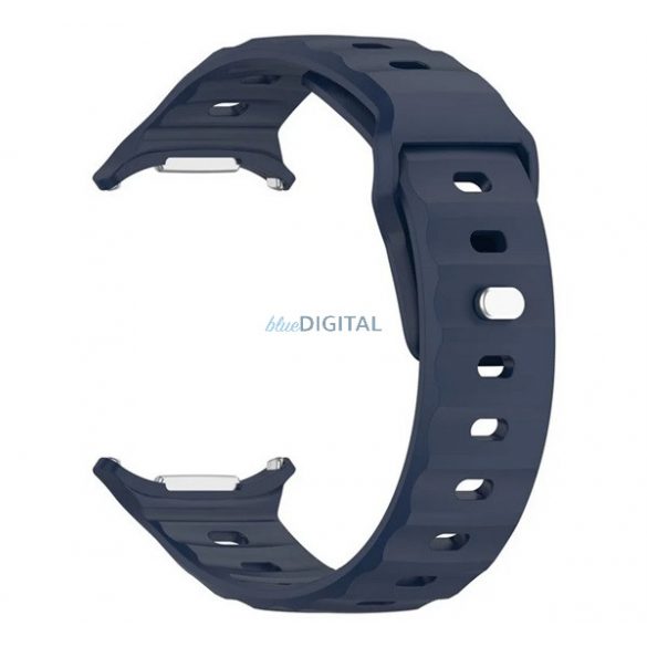 Curea de rezervă (dimensiune personalizată, silicon, respirabilă, 3D) BREATH BLUE Samsung Galaxy Watch Ultra eSIM 47mm (SM-L705)