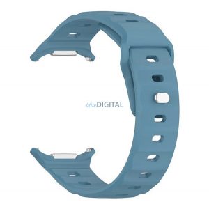 Curea de rezervă (dimensiune personalizată, silicon, respirabilă, 3D) BRIGHT BLUE Samsung Galaxy Watch Ultra eSIM 47mm (SM-L705)