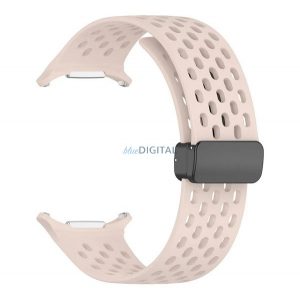 Curea de rezervă (dimensiune personalizată, silicon, perforată, respirabilă) ROSE SIZE Samsung Galaxy Watch Ultra eSIM 47mm (SM-L705)