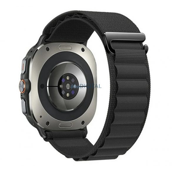 Curea (dimensiune personalizată, textilă, reglabilă) BLACK Samsung Galaxy Watch Ultra eSIM 47mm (SM-L705)