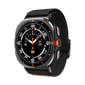 SPIGEN LITE FIT curea (dimensiune personalizată, textil) BLACK Samsung Galaxy Watch Ultra eSIM 47mm (SM-L705)