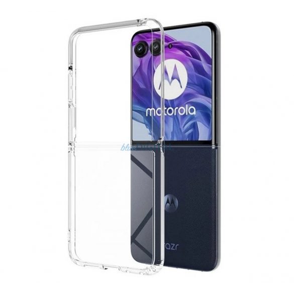 Silicon protector de telefon (rezistent la șocuri, spate transparent) pentru Motorola Razr 50 Ultra 5G