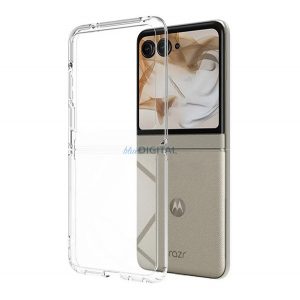 Silicon protector de telefon (rezistent la impact, spate transparent) pentru Motorola Razr 50 5G