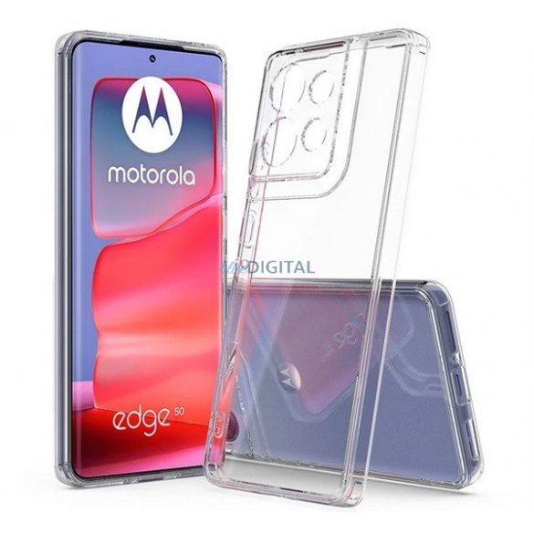 Silicon protector de telefon (rezistent la șocuri, spate transparent) pentru Motorola Edge 50 5G