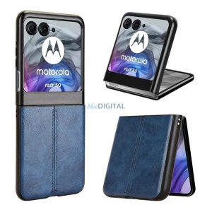 Silicon protector de telefon (rezistent la impact, efect de piele, model de cusături) BLOC DE TĂIERE Motorola Razr 50 5G