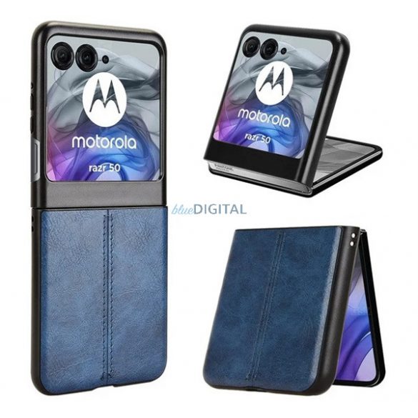 Silicon protector de telefon (rezistent la impact, efect de piele, model de cusături) BLOC DE TĂIERE Motorola Razr 50 5G