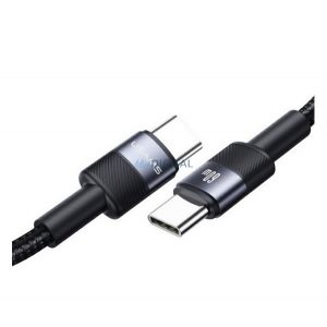 Cablu de date USAMS (Tip-C - Tip-C, 60W, încărcător rapid PD, 120cm, șiret) NEGRU