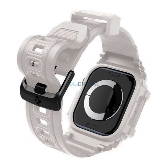 SPIGEN RUGGED ARMOR PRO Strap (dimensiune personalizată, silicon, rezistent la șocuri + cadru din silicon) BÉZS Apple Watch Series 10 46mm