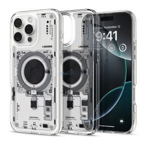 SPIGEN ULTRA HYBRID NEO ONE plastic protector de telefon (rezistent la șocuri, bubble cadru, MagSafe) pentru Apple iPhone 16 Pro Max 5G