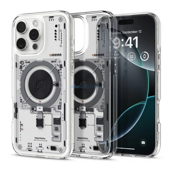 SPIGEN ULTRA HYBRID NEO ONE plastic protector de telefon (rezistent la șocuri, bubble cadru, MagSafe) pentru Apple iPhone 16 Pro Max 5G