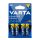 VARTA LONGLIFE POWER baterie cu durată lungă de viață (AA, R6, 1.5V, alcalină) 4 buc/pachet