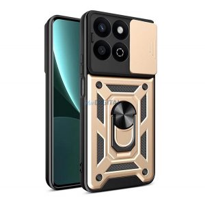 Protector de telefon din silicon Defender (rezistent la șocuri, inel de reținere, protector pentru cameră) GOLD Honor 200 Smart 5G