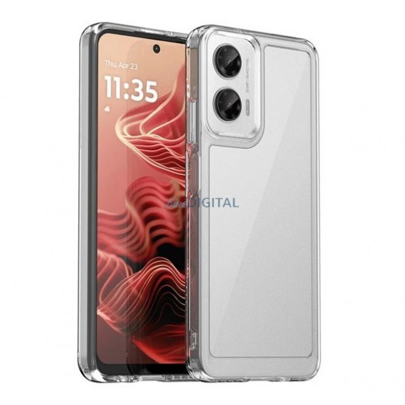 Silicon protector de telefon (rezistent la șocuri, transparent capac spate) pentru Motorola Moto G35 5G