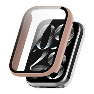 Cadru din plastic (BUMPER, rezistență la șocuri + sticlă de protecție a ecranului) BRONZE Xiaomi Smart Band 9 Pro