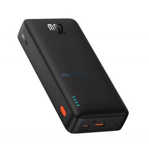 Încărcător BASEUS AIRPOW USB+Type-C (20000mAh, 20W, încărcător rapid PD 3.0, indicator LED) NEGRU