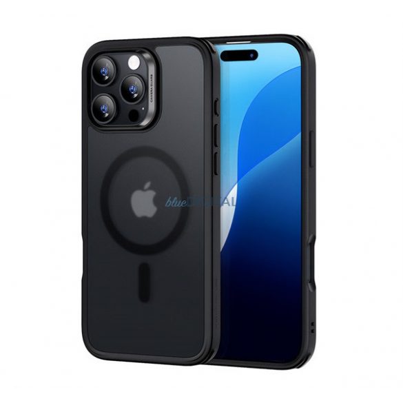 ESR CLASSIC HYBRID Silicone Phone Cover (rezistent la impact, Bubble Corner, MagSafe) BLACK Apple iPhone 16 Pro Max