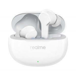 REALME BUDS T110 căști bluetooth STAR (v5.4, TWS, microfon, anulare activă a zgomotului, IP55 + încărcător) ALB