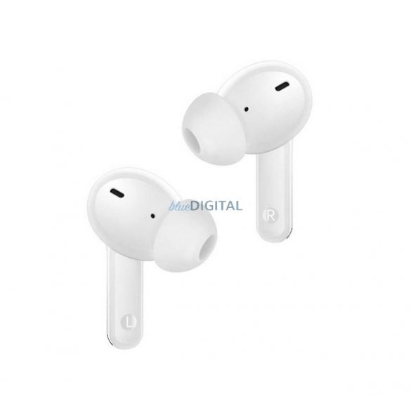 REALME BUDS T110 căști bluetooth STAR (v5.4, TWS, microfon, anulare activă a zgomotului, IP55 + încărcător) ALB