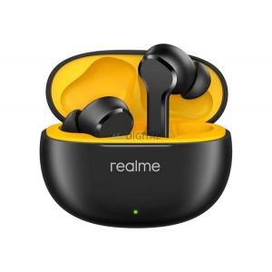 REALME BUDS T110 căști bluetooth Stereo (v5.4, TWS, microfon, anulare activă a zgomotului, IP55 + încărcător) NEGRU