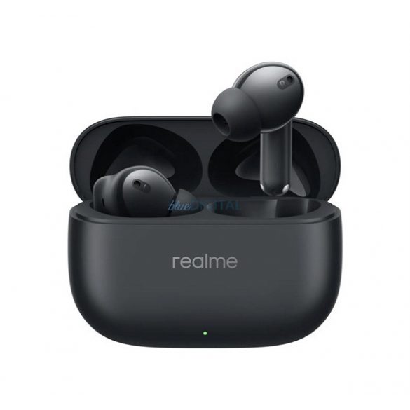 REALME BUDS T310 căști bluetooth STAREO (v5.4, TWS, microfon, anulare activă a zgomotului, IP55 + încărcător) NEGRU