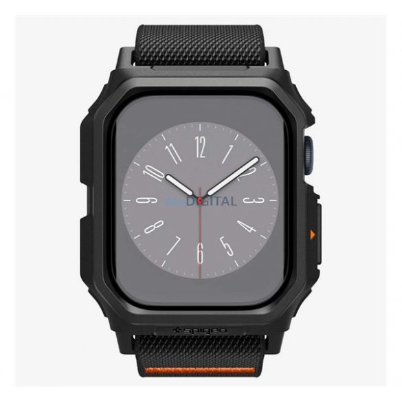 SPIGEN LITE FIT PRO curea (dimensiune personalizată, textile, rezistent la șocuri + cadru din silicon) BLACK Apple Watch Series 10 42mm