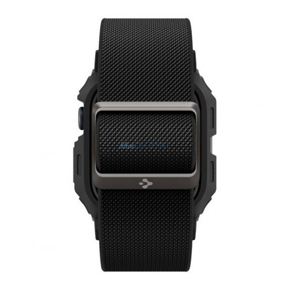 SPIGEN LITE FIT PRO curea (dimensiune personalizată, textil, rezistent la șocuri + cadru din silicon) BLACK Apple Watch Series 10 46mm