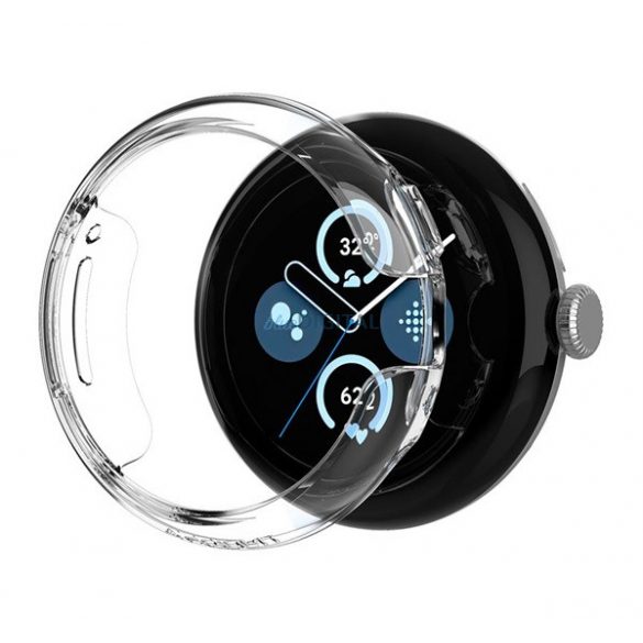 SPIGEN THIN FIT cadru de ceas din plastic (rezistență la șocuri) pentru Google Pixel Watch 3 41mm