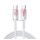 JOYROOM CRYSTAL-CLEAR cablu de date (Tip-C - Tip-C, 60W, încărcător rapid, 120cm, șiret) ALB