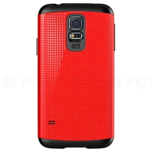 Samsung G900F Galaxy S5 Red Armor Dotted Hard Back Husă