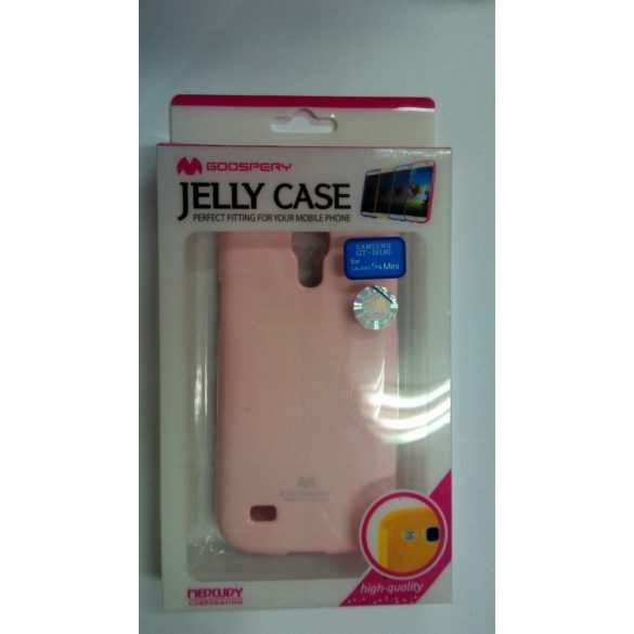 Husa din silicon pentru Samsung I9190 I9195 I9192 Galaxy S4 Mini Pink Mercury Jelly