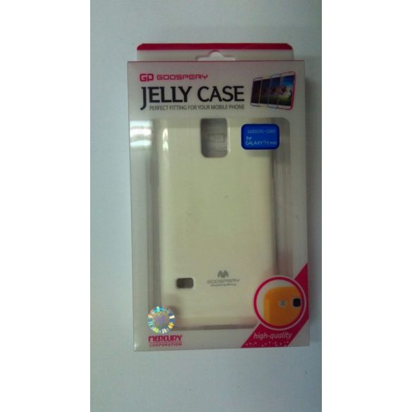 Husa din silicon Samsung G800F Galaxy S5 Mini alb Mercury Jelly