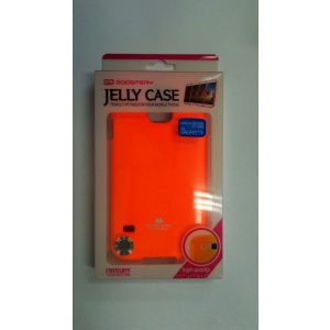 Husa din silicon Samsung G900 Galaxy S5 Orange Fluorescent Mercur Jelly