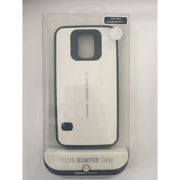 Husa spate alb Samsung G900 Galaxy S5 bara de protectie Mercury Focus