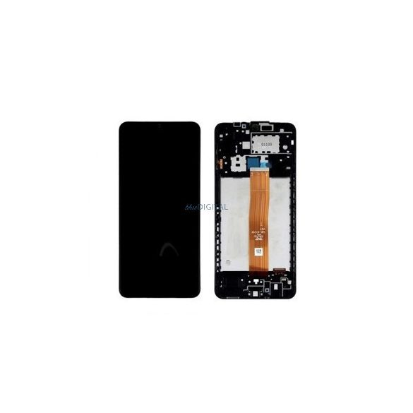 Samsung Galaxy A12 LCD + panou tactil cu cadru, negru, SM-A127F