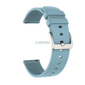 Curea smartwatch Colmi, silicon, albastru, 20mm, Curea din silicon