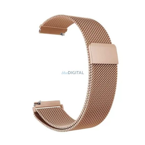 Curea smartwatch Colmi, metal, magnetica, aur roz, 20mm, Curea Magnetica Milan