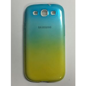 Samsung I9300 I9301 I9305 Galaxy S3/S3 Neo/S3 LTE albastru și galben 0.3mm husă silicon ultra subțire