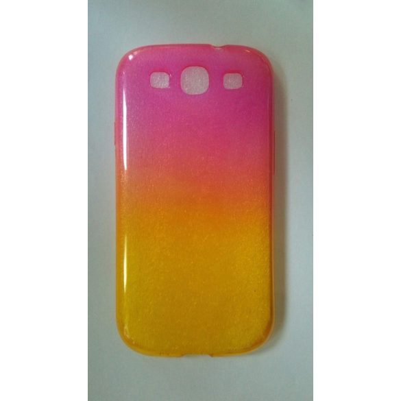 Husă ultra-subțire din silicon Samsung I9300 I9301 I9305 Galaxy S3/S3 Neo/S3 LTE, culoare roz și galben, de 0,3 mm