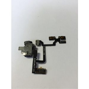 Cablu flexibil pentru volum iPhone 4 4G cu mufă + buton de mute