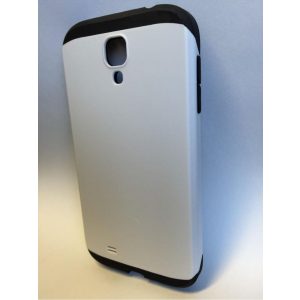 Husă rigidă cu armătură albă pentru Samsung I9500 I9505 I9506 I9515 Galaxy S4