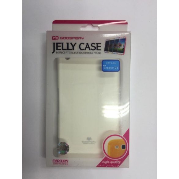 Husa din silicon pentru Sony Xperia Z1 C6903 alb Mercury Jelly