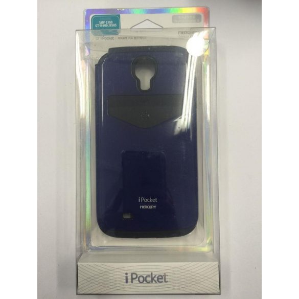 Husa din spate Mercury iPocket Samsung i9500 i9505 i9506 i9515 Galaxy S4 albastru închis