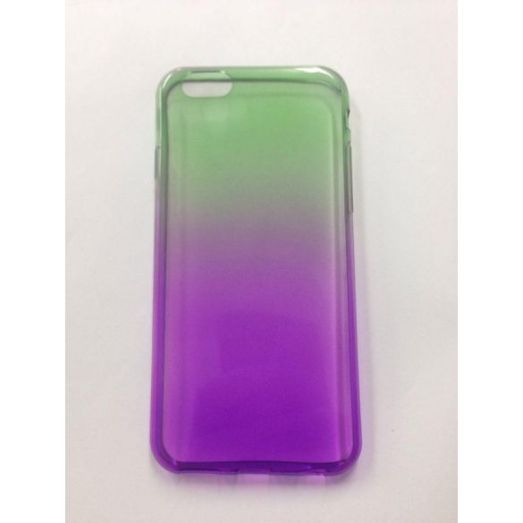 Husă ultra-subțire din silicon pentru iPhone 6 6S (4,7"), verde și violet, de 0,3 mm