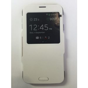 Samsung G900 Galaxy S5 alb Armor fereastră husă carte