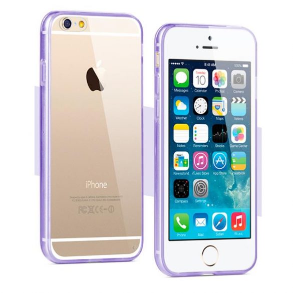 Carcasă din spate hibrid din silicon violet pentru iPhone 6 6S (4,7")