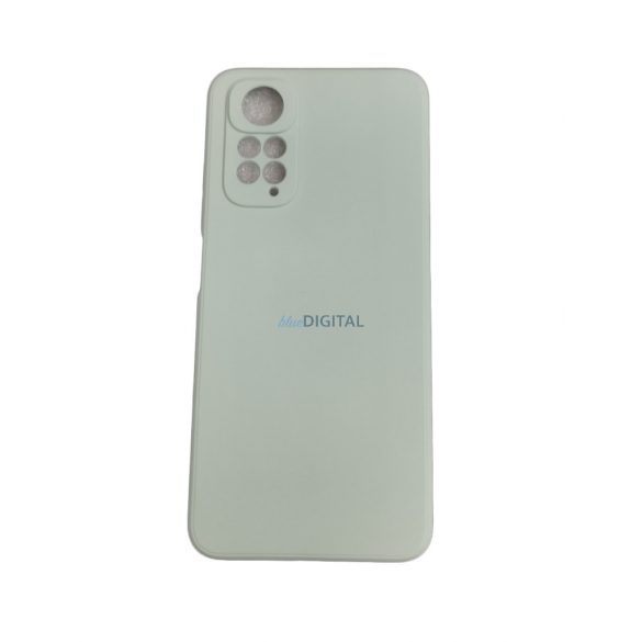 Xiaomi Redmi Note 11 4G / 11S 4G / Poco M4 Pro 4G Silicon Case, mat, interior din piele de căprioară, verde mentă, Silicon Case