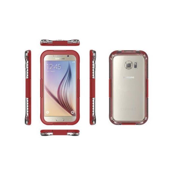 Husa rosie rezistenta la apa Samsung G920 Galaxy S6