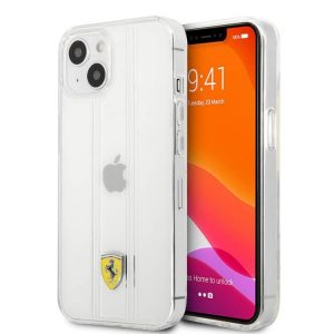 Carcasă din spate transparentă Ferrari „3D Stripes” iPhone 13 Pro (6.1")