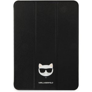 Husă pentru tabletă iPad Pro (12,9"), neagră, Karl Lagerfeld Choupette Head Saffiano (KLFC12OCHK)