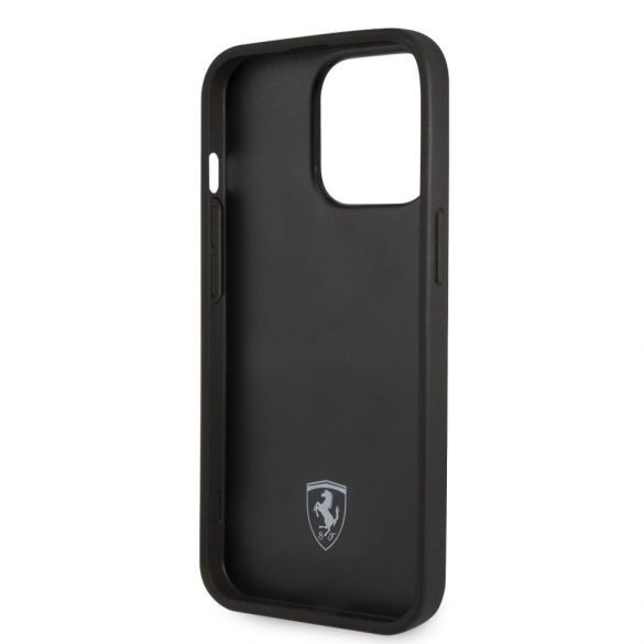 Husa spate iPhone 14 Pro Max (6,7"), neagra, Ferrari, FEHCP14XRHOR